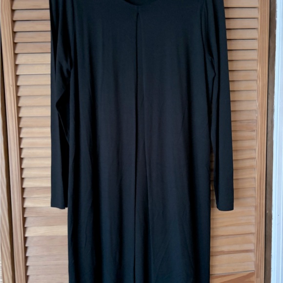 JJill  Wearever Collection black one piece jacket dress. Size Medium - Picture 2 of 5